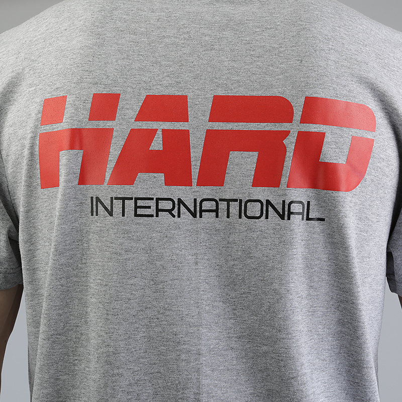 Мужская футболка Hard International (International-серая)  - цена, описание, фото 5